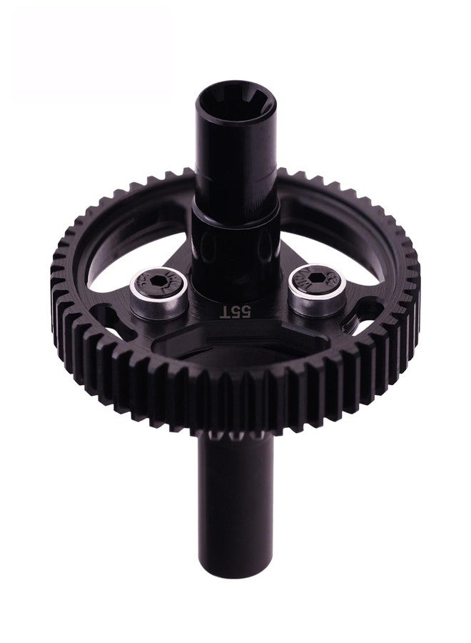 Mesimsple Steel 55t Slipper Clutch Spur Gear for Arrma 1/10 Senton Granite Bigrock Vorteks 3s Kraton Outcast 4s 1/8 Typhon 3s 550 Mega Series Upgrades Part Black - Image 1
